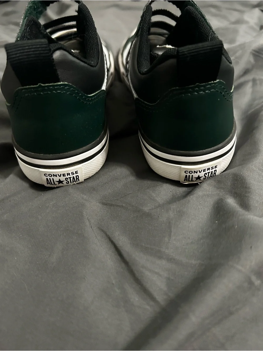 Converse Kids' Green, Black & White Low-Top Sneakers